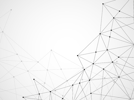 abstract geometric background with connecting dots and lines geometric background
