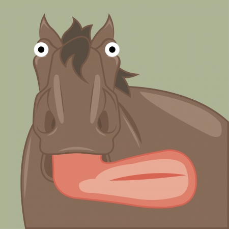舌を示す面白い漫画の馬のベクトル イラスト のイラスト素材 ベクタ Image 舌を示す面白い漫画の馬のベクトル イラスト のイラスト素材 ベクタ Image