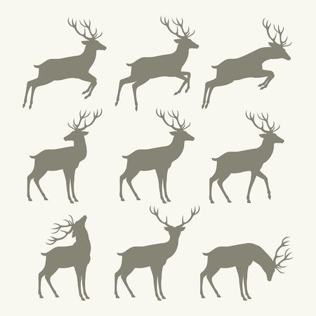 christmas reindeer silhouettes royalty free cliparts vectors and christmas reindeer silhouette