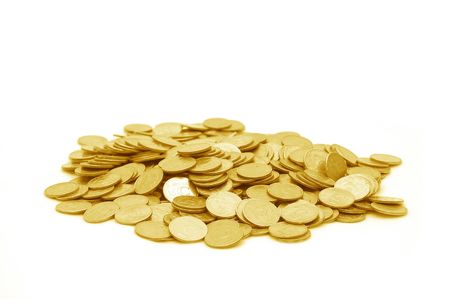 Gold coin: Small group of the scattered coins Kho ảnh