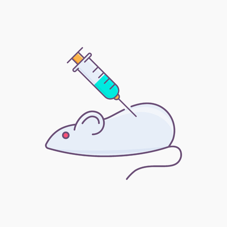 注射ベクトル イラスト デザインと実験室のマウスのイラスト素材 ベクタ Image 9074