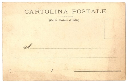 original antique back side italy postcard on italian and french back of a postcard
