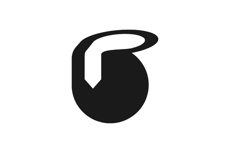 Bp B P Creative Modern Black Letters Icon Design With Brush Swoosh