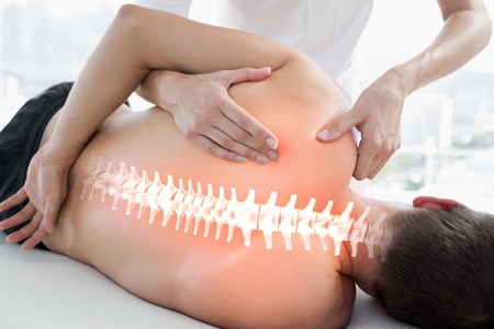 Massage: Цифровой композитный Подчеркнута костей человека в физиотерапии