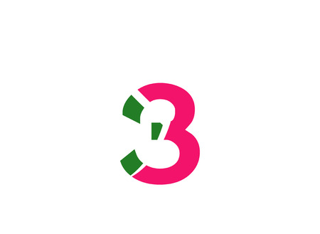 number three template