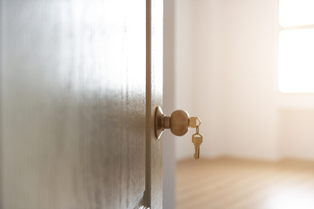 Opened Bedroom Door With The Key