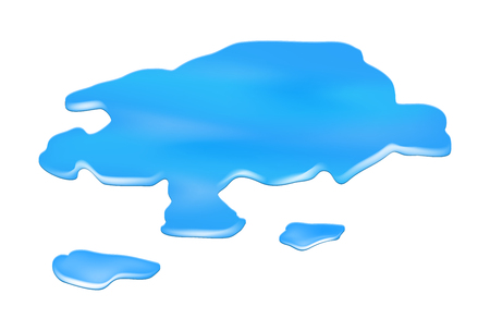 水の水たまりのベクトル シンボルのアイコンのデザイン のイラスト素材 ベクタ Image