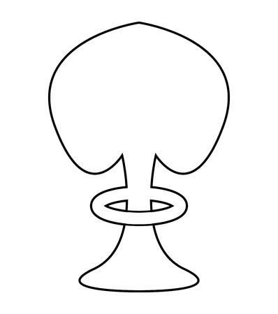 漫画コミック イラスト核のキノコ雲黒と白のベクトル クリップ アート グラフィック のイラスト素材 ベクタ Image