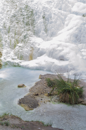Italy, Tuscany, Val D\'Orcia, Bagni San Filippo, Hot Spring At ... Italy, Tuscany, Val D\'Orcia, Bagni San Filippo, Hot Spring At ...