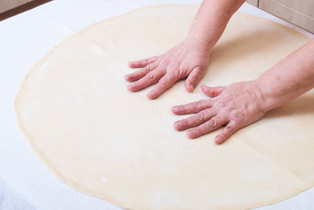 Woman Hands Knead Dough Cooking Pizza Stock Photo Picture And Woman Hands Knead Dough Cooking Pizza Stock Photo Picture And