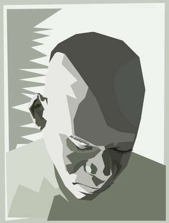 Angular sadness Stock Photo