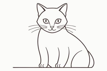 Kat Tekening Vectoren, Illustraties en Clipart - 123RF, حجم الصورة 450x300