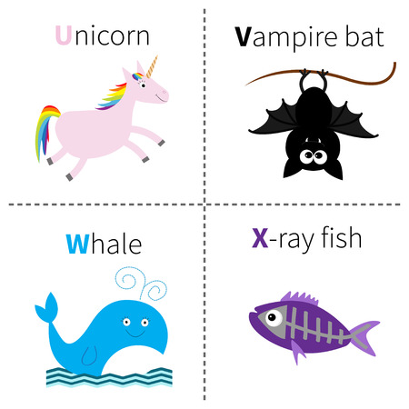 illustration of letter x is x ray tetra alphabet english abc animals with letter x