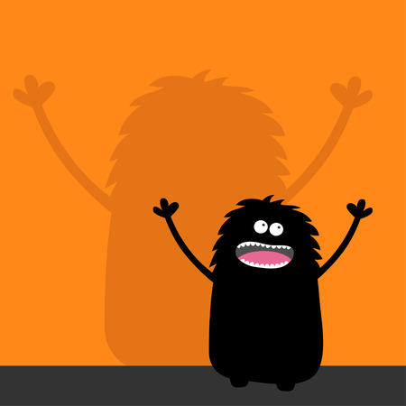 モンスターのシルエット見て悲鳴を上げます 壁影陰 2 つ目 歯 舌 不気味な手黒面白いかわいい漫画の赤ちゃんキャラクター 楽しいハロウィンをお過ごし下さい フラットなデザイン オレンジ色の背景 ベクトル のイラスト素材 ベクタ Image モンスターのシルエット見て悲鳴を上げます 壁影陰 2 つ目 歯 舌 不気味な手黒面白いかわいい漫画の赤ちゃんキャラクター 楽しいハロウィンをお過ごし下さい フラットなデザイン オレンジ色の背景 ベクトル のイラスト素材 ベクタ Image