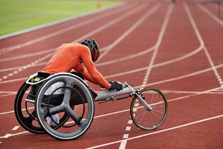 leg disabled run in wheel chair