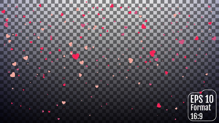 透明なパターンで隔離された赤いハートの落下 のイラスト素材 ベクタ Image 透明なパターンで隔離された赤いハートの落下 のイラスト素材 ベクタ Image
