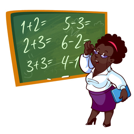 Lehrerin Mosen Cartoon Kuessen