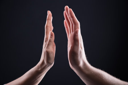 Two Hands God Adam Stock Photos and Images - 123RF
