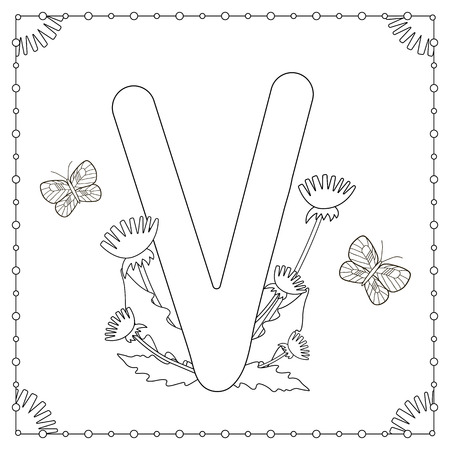 Alphabet Coloring Page Capital Letter