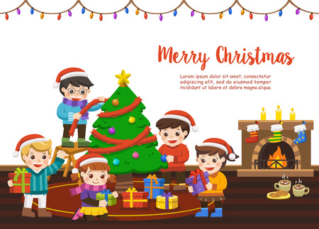 happy friend together celebrating merry christmas scenekids decorating a christmas tree and exchanging - What To Get A Friend For Christmas happy friend together celebrating merry christmas scenekids decorating a christmas tree and exchanging - What To Get A Friend For Christmas