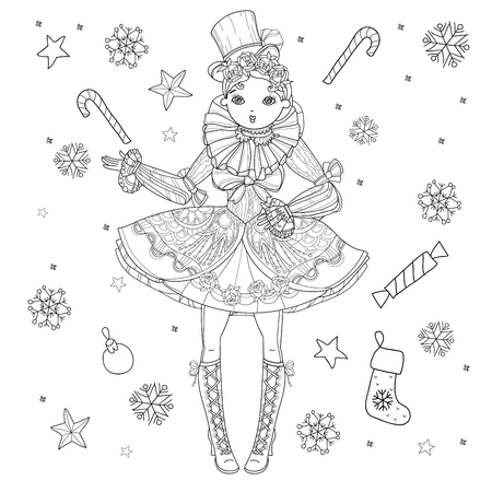 素敵な服でかわいい妖精ゴシック ロリータ少女をベクトルします ベクトル線クリスマス イラスト はがき印刷や大人の塗り絵をスケッチします 自由奔放に生きるスタイル のイラスト素材 ベクタ Image 素敵な服でかわいい妖精ゴシック ロリータ少女をベクトルします ベクトル線クリスマス イラスト はがき印刷や大人の塗り絵をスケッチします 自由奔放に生きるスタイル のイラスト素材 ベクタ Image