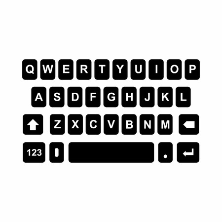 白い背景に分離されたシンプルなスタイルのキーボード アイコン デバイス シンボル のイラスト素材 ベクタ Image 白い背景に分離されたシンプルなスタイルのキーボード アイコン デバイス シンボル のイラスト素材 ベクタ Image