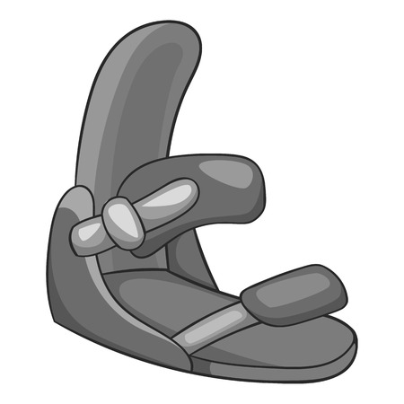 スノーボード アイコンのための踏み台 Web のスノーボードのベクトルのアイコンのための踏み台の灰色のモノクロ イラスト のイラスト素材 ベクタ Image