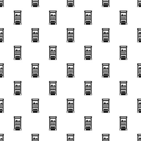 冷蔵庫ドリンク パターン 冷蔵庫の飲み物のシンプルなイラスト ベクター Web のパターンのイラスト素材 ベクタ Image