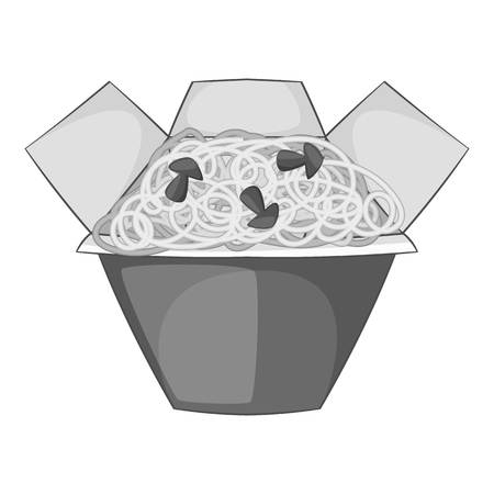 ラーメン ボックス ホワイト バック グラウンド ベクトル図に分離されたモノクロのスタイルのアイコン のイラスト素材 ベクタ Image ラーメン ボックス ホワイト バック グラウンド ベクトル図に分離されたモノクロのスタイルのアイコン のイラスト素材 ベクタ Image