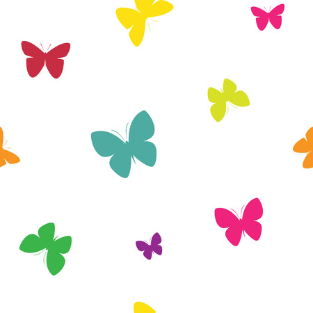 butterfly: vector bướm thiết kế nền nghệ thuật cho vải và trang trí. mẫu seamless