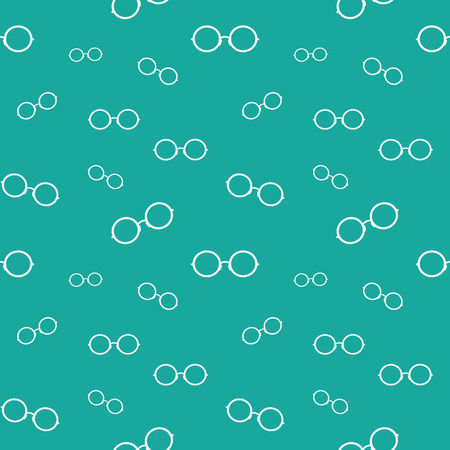 白い背景の上の眼鏡のシームレスなパターンをベクトル 壁紙 のイラスト素材 ベクタ Image