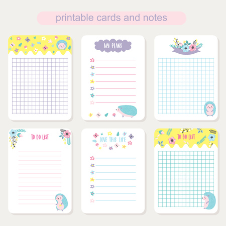 フィラー カードかわいい猫と花の印刷可能なかわいいコレクションです プランナーのベクトル テンプレート 主催者とのスケジュール ノートのための場所します のイラスト素材 ベクタ Image フィラー カードかわいい猫と花の印刷可能なかわいいコレクションです プランナーのベクトル テンプレート 主催者とのスケジュール ノートのための場所します のイラスト素材 ベクタ Image