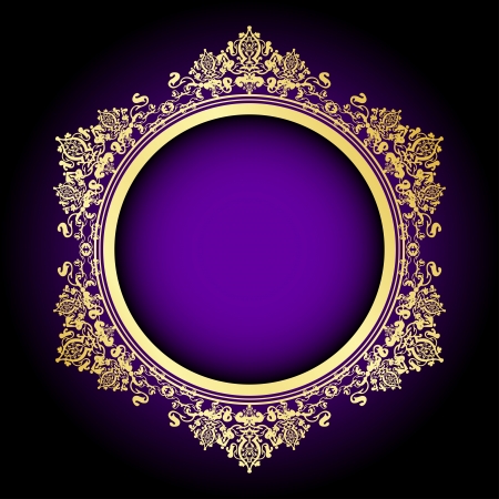 威斯康星州 •°• Wėîsï Kångxïng Zhõü •°• The Medusozoa 14194606-vector-purple-gold-frame