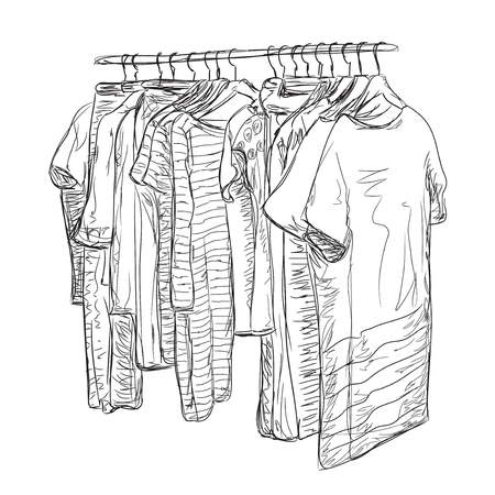 sketched clothing