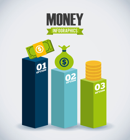 Bag of gold coins: infographics tiền thiết kế, minh hoạ vector đồ họa eps10