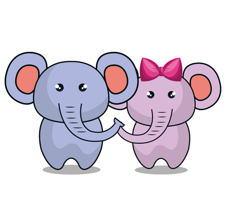 かわいい象のぬいぐるみのアイコン ベクトル イラスト デザイン のイラスト素材 ベクタ Image