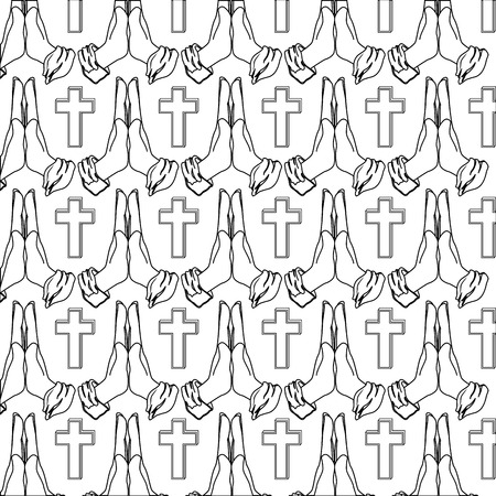 祈りの手のアイコン ベクトル イラスト デザインを分離しました のイラスト素材 ベクタ Image