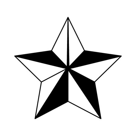 star emblem isolated icon vector illustration design