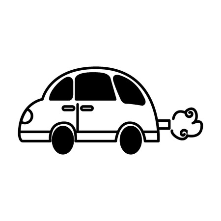 Auto Speelgoed Geïsoleerde Pictogram De Auto Van Het Stuk Speelgoed Vector Tekening Vector