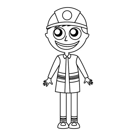 女性消防士のアバター キャラクター アイコン イラスト デザイン のイラスト素材 ベクタ Image