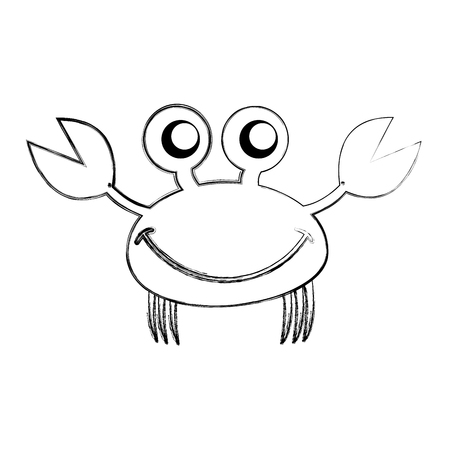 幸せそうな顔のイラストがヤドカリ のイラスト素材 ベクタ Image