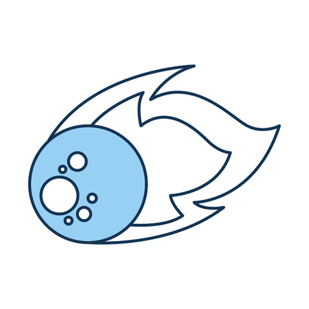 石碑と隕石分離アイコン ベクトル イラスト デザインのイラスト素材 ベクタ Image