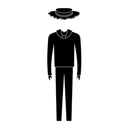 メキシコの伝統的な国民服 ソンブレロ 頭の花輪 ポンチョ 漫画の男女はベクトル テキストのイラストです 民族衣装でのカップル のイラスト素材 ベクタ Image