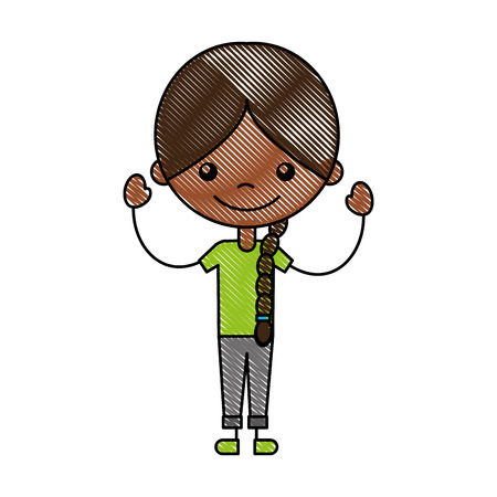 かわいい黒の女の子キャラクター アイコン ベクトル イラスト デザイン のイラスト素材 ベクタ Image かわいい黒の女の子キャラクター アイコン ベクトル イラスト デザイン のイラスト素材 ベクタ Image