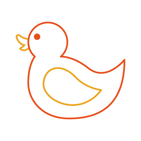 かわいいアヒルアイコンベクトルイラストデザインのイラスト素材 ベクタ Image