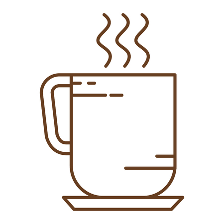 コーヒーのマグカップのアイコン ベクトル イラスト デザインを分離しました のイラスト素材 ベクタ Image