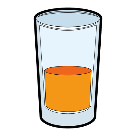白背景ベクトル イラスト上のジュース ガラス アイコン のイラスト素材 ベクタ Image