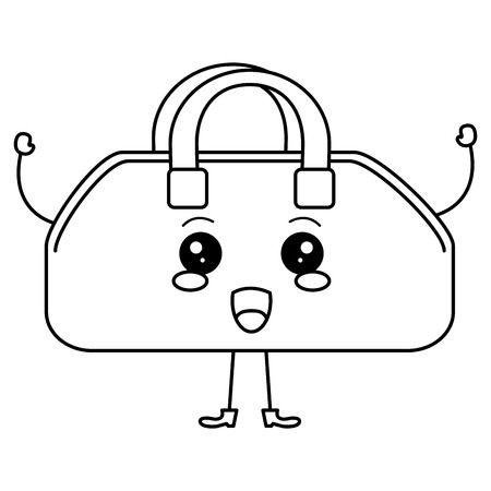 ジム バッグかわいい文字ベクトル イラスト デザイン のイラスト素材 ベクタ Image