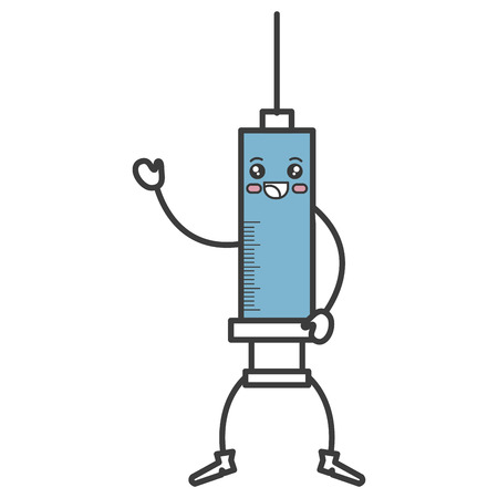 医療用注射カワイイ文字ベクトル イラスト デザインのイラスト素材 ベクタ Image