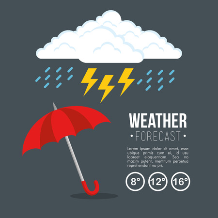 雨天気予報ベクトルイラストグラフィックデザイン のイラスト素材 ベクタ Image